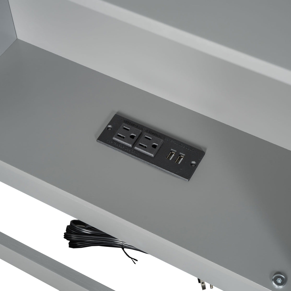 Floor Bed With Storage Cabinets And USB Ports