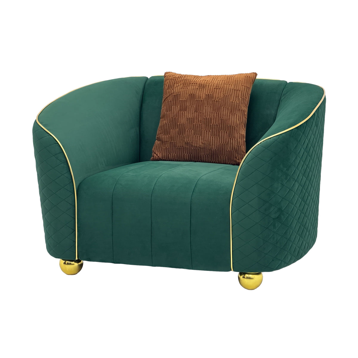 Single Sofa With Deep Seating And Durable Frame