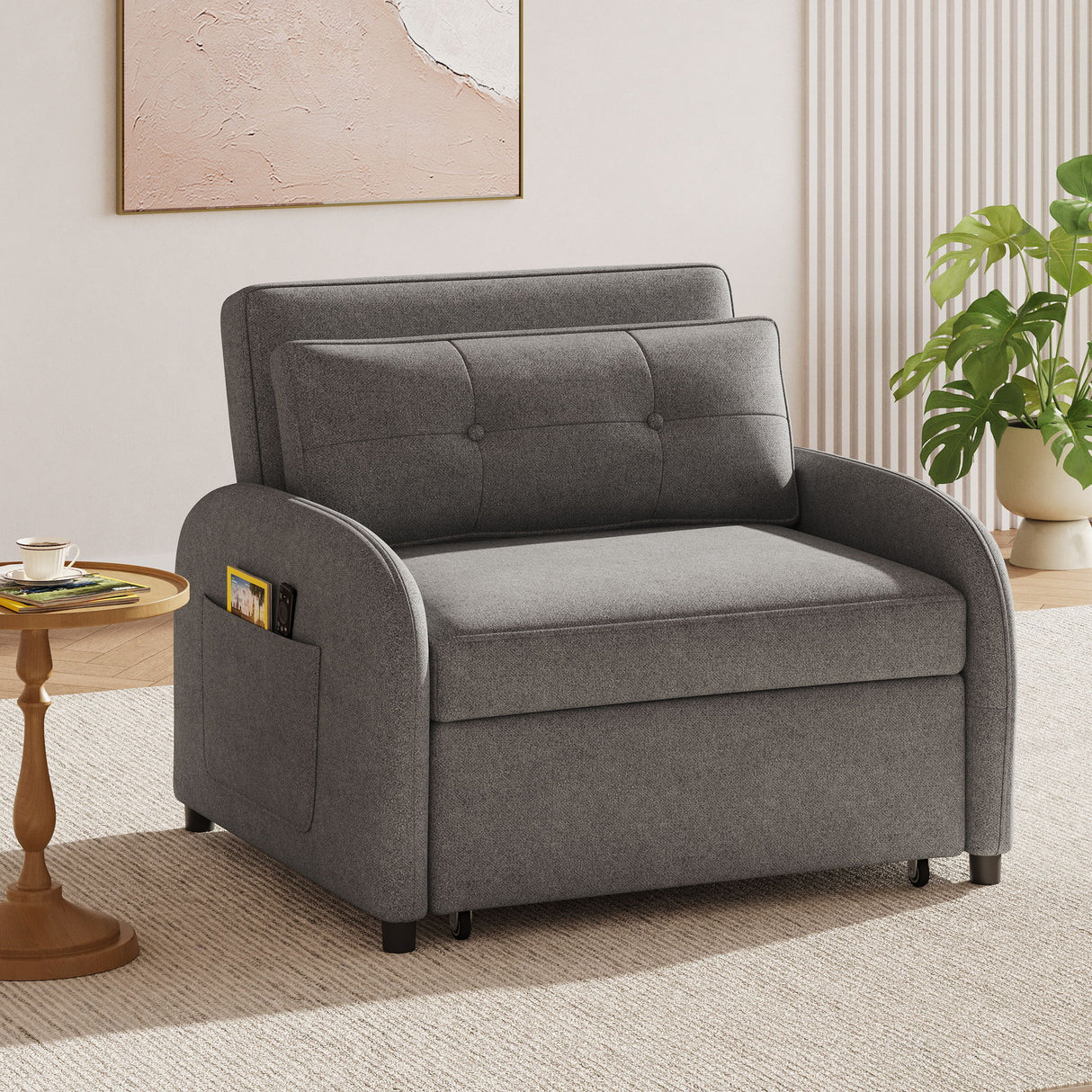 3 In 1 Convertible Sleeper Sofa Bed For Living Room
