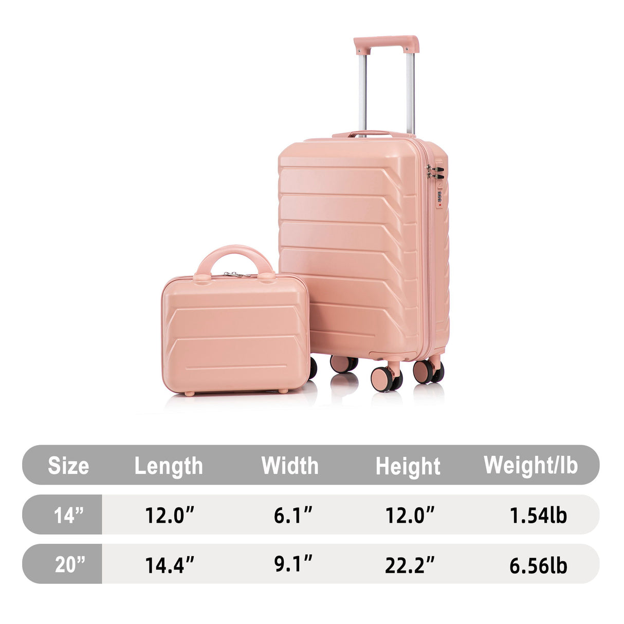 Spinner Luggage Set & Combination Lock