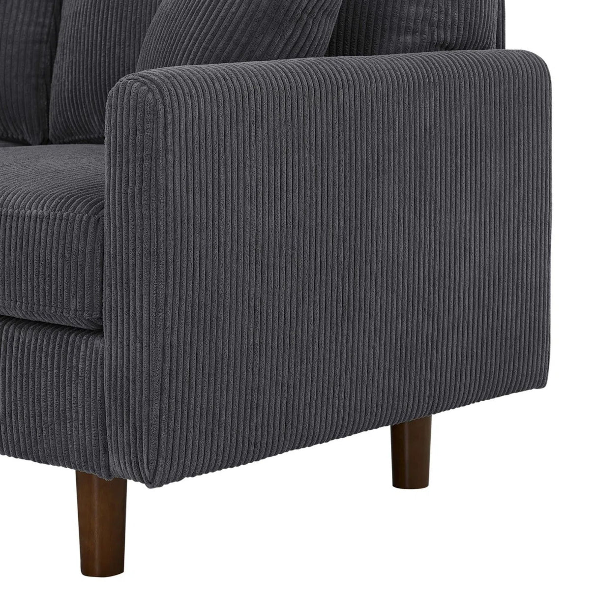Upholstered Sectional With Toss Pillows