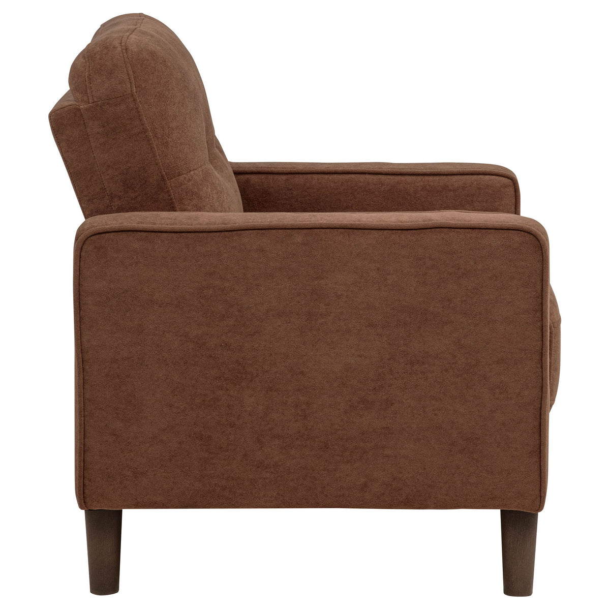 Heather - Track Arm Tufted Accent Chair - Rust