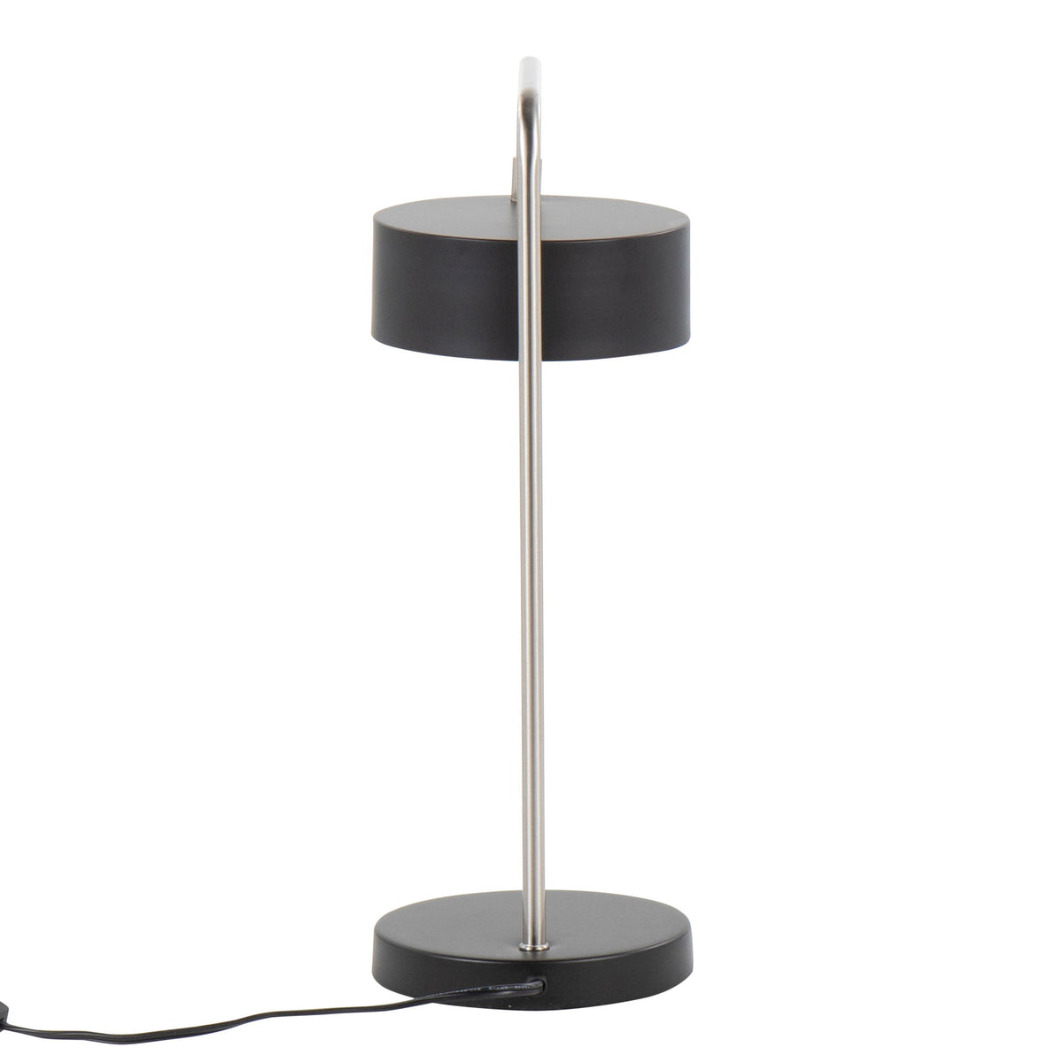 Puck - Contemporary Table Lamp - Nickel