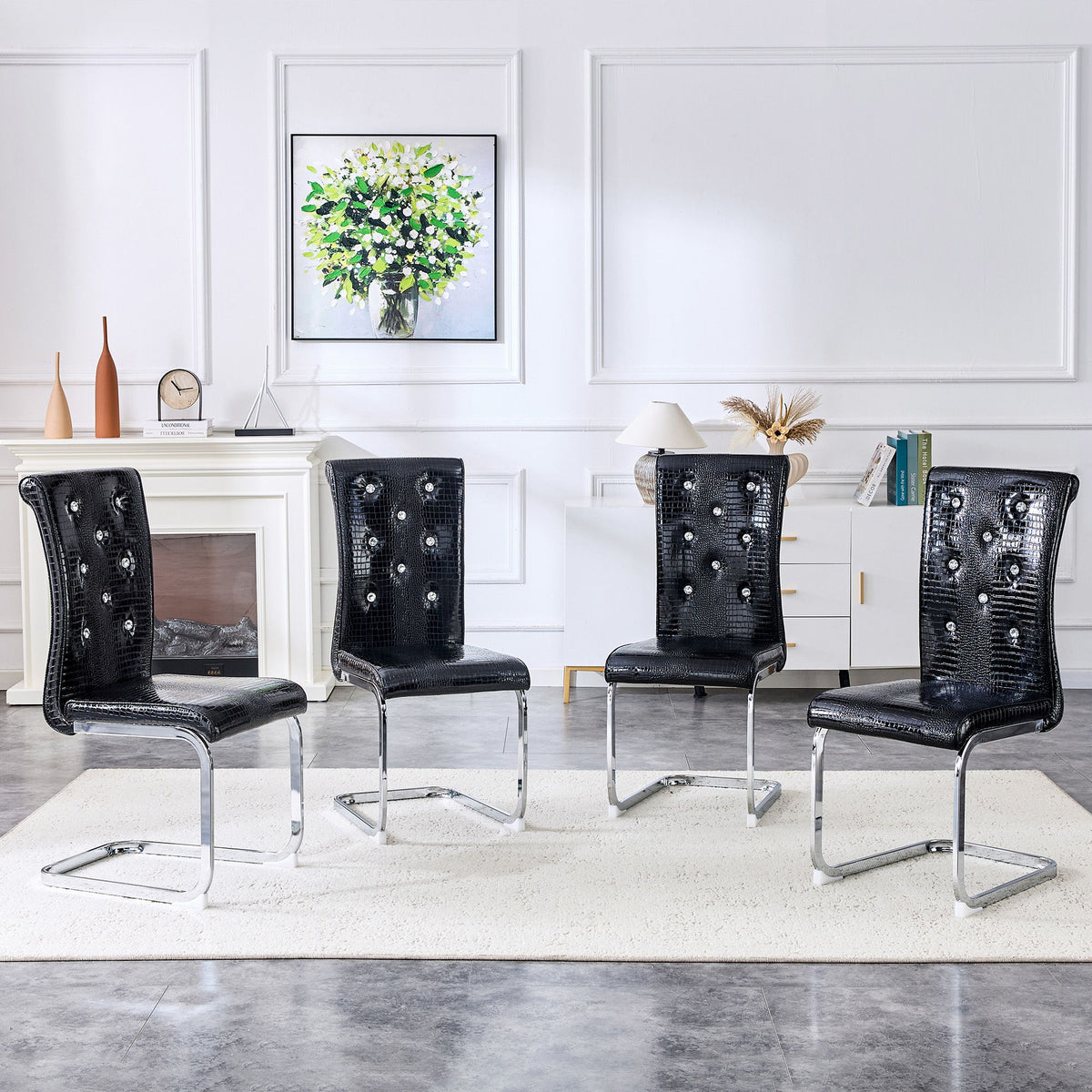 Elegant Design Upholstered Dining Chairs