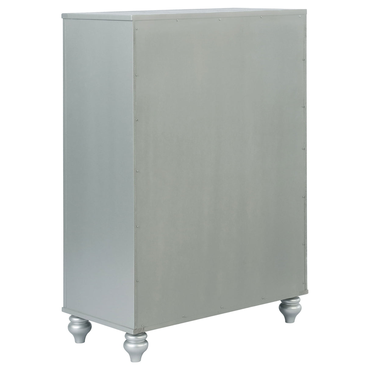 Arabesque - 5 Drawer Bedroom Chest - Silver