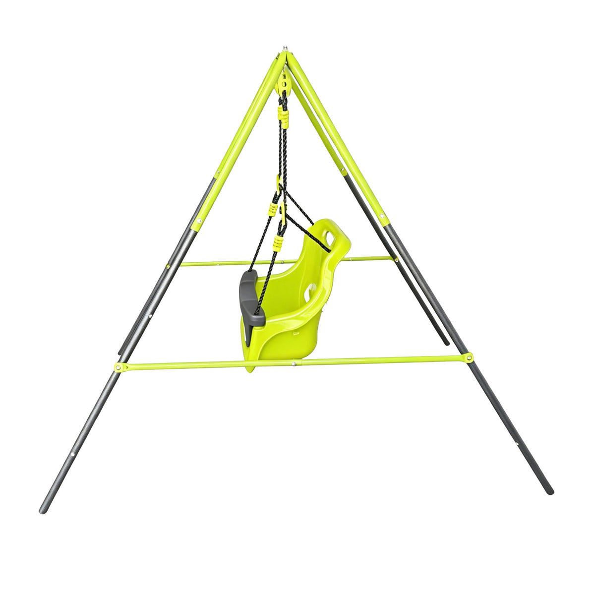 Xns001 - Baby Swing With Safety Seat Indoor / Outdoor - Black / Green
