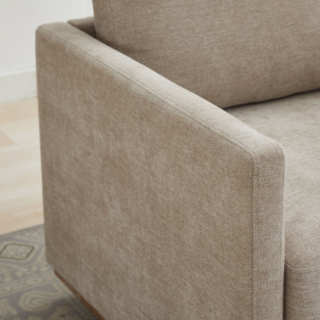 Square Upholstered Swivel Accent Chair