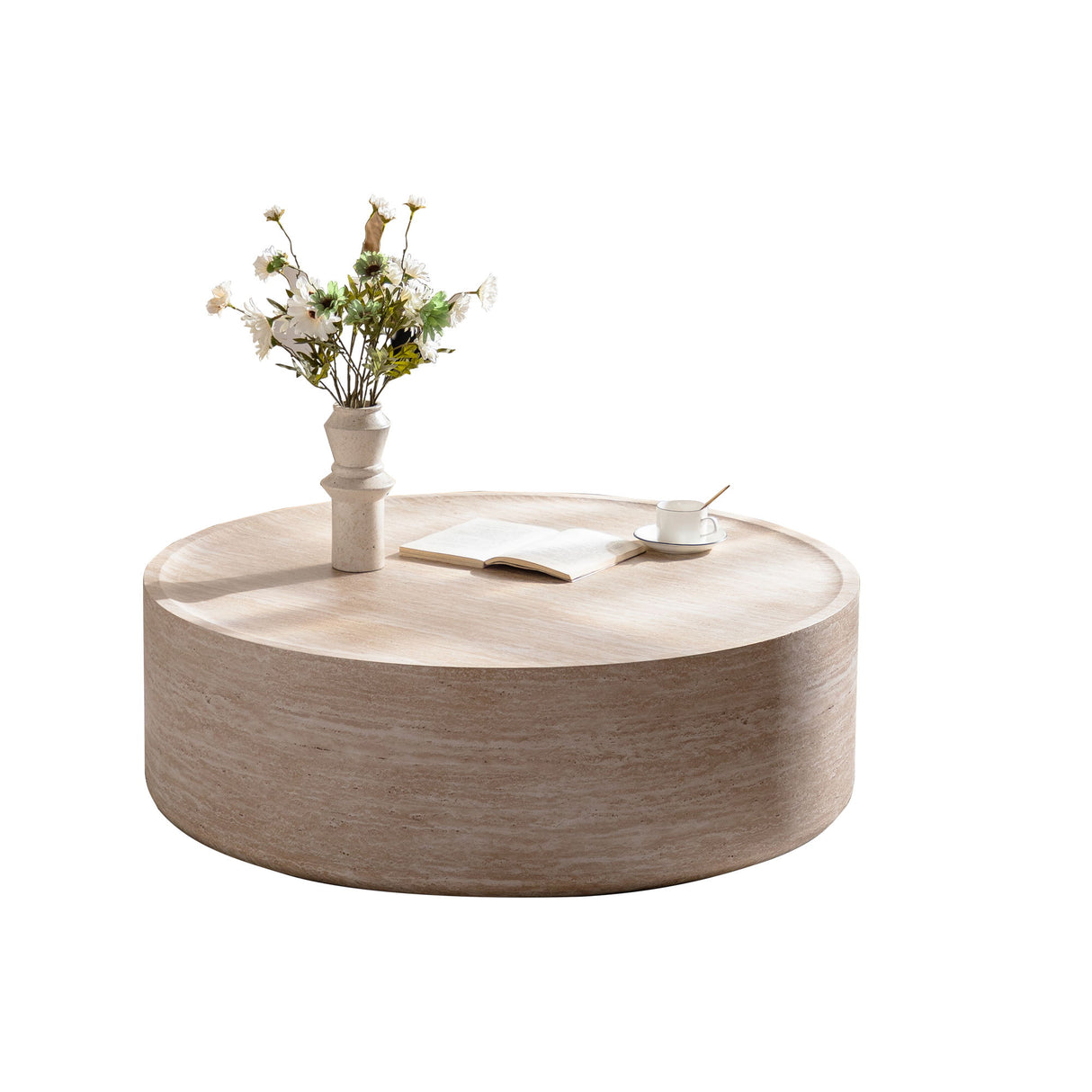 Modern Round Table With Mars Pattern For Living Room