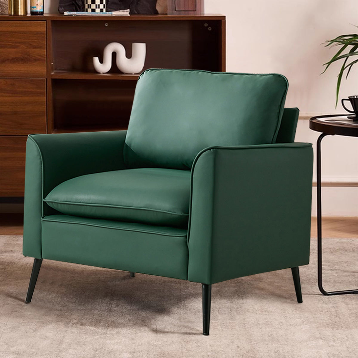 Nordic Retro Light Luxury Upholstered Sofa Chair