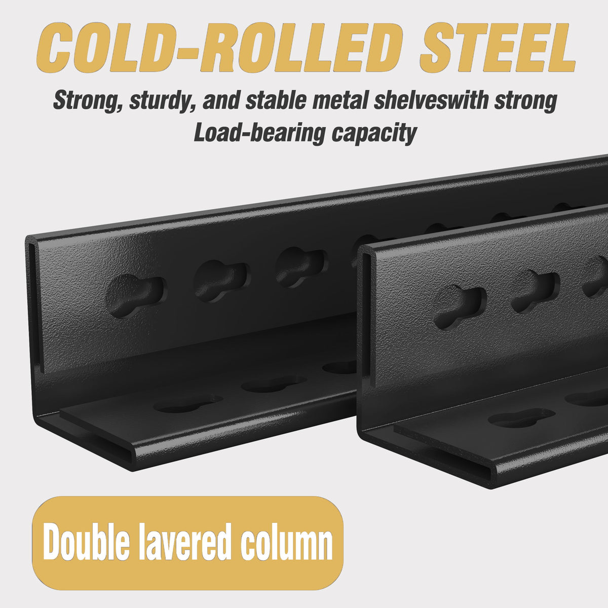 Tall Storage Shelf, Adjustable Height Storage Rack
