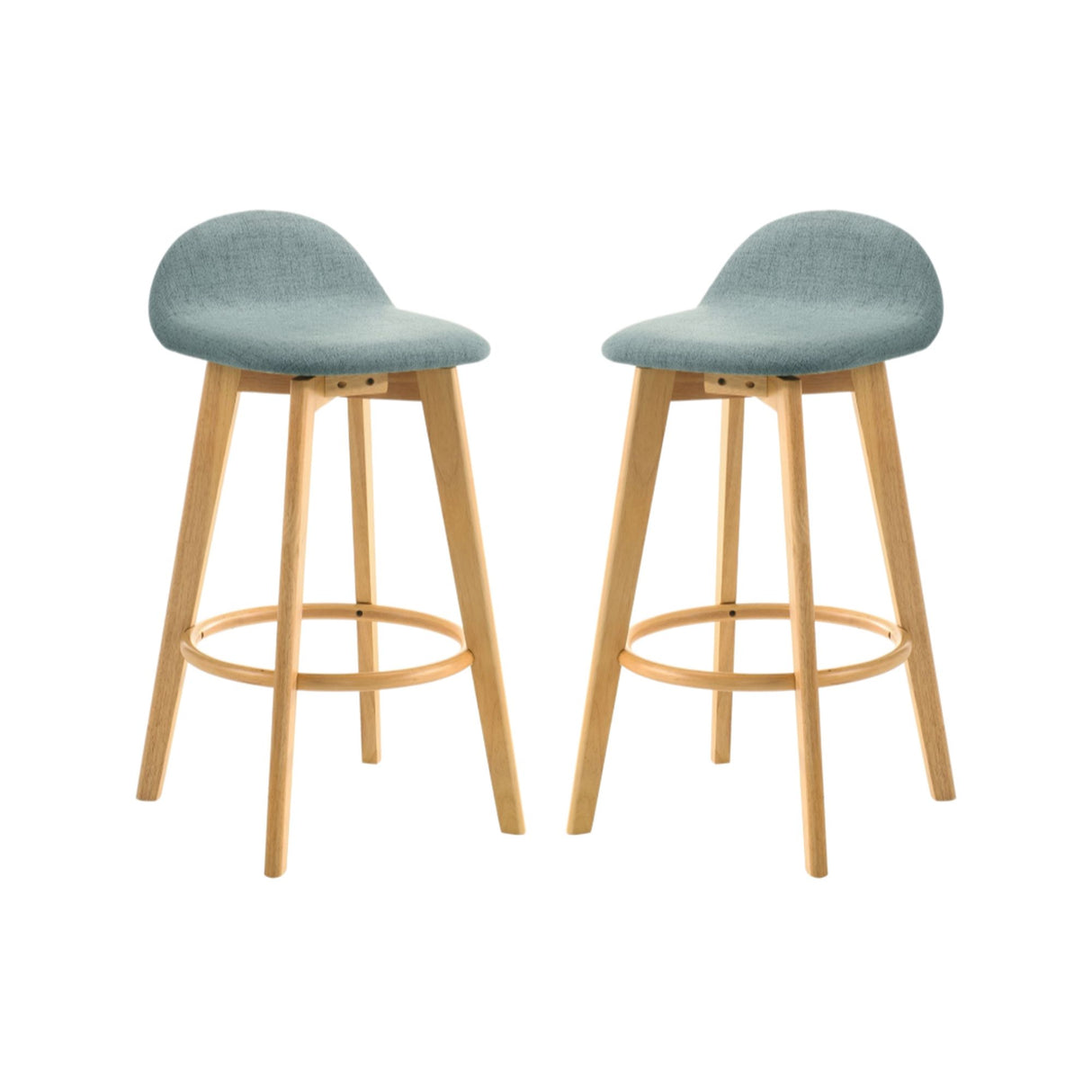 Vera - Upholstered Wood Counter Height Barstool