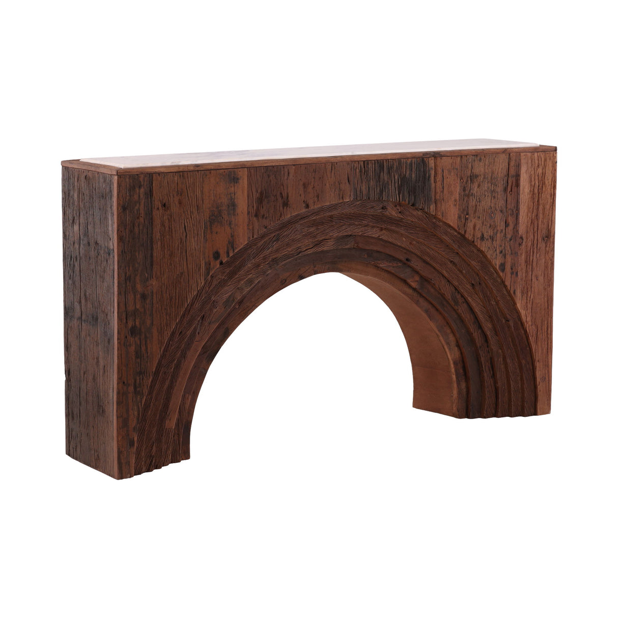Cole - Console - Dark Brown / Beige