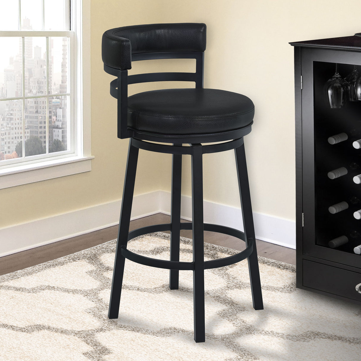 Madrid - Swivel Bar Stool - Auburn Bay