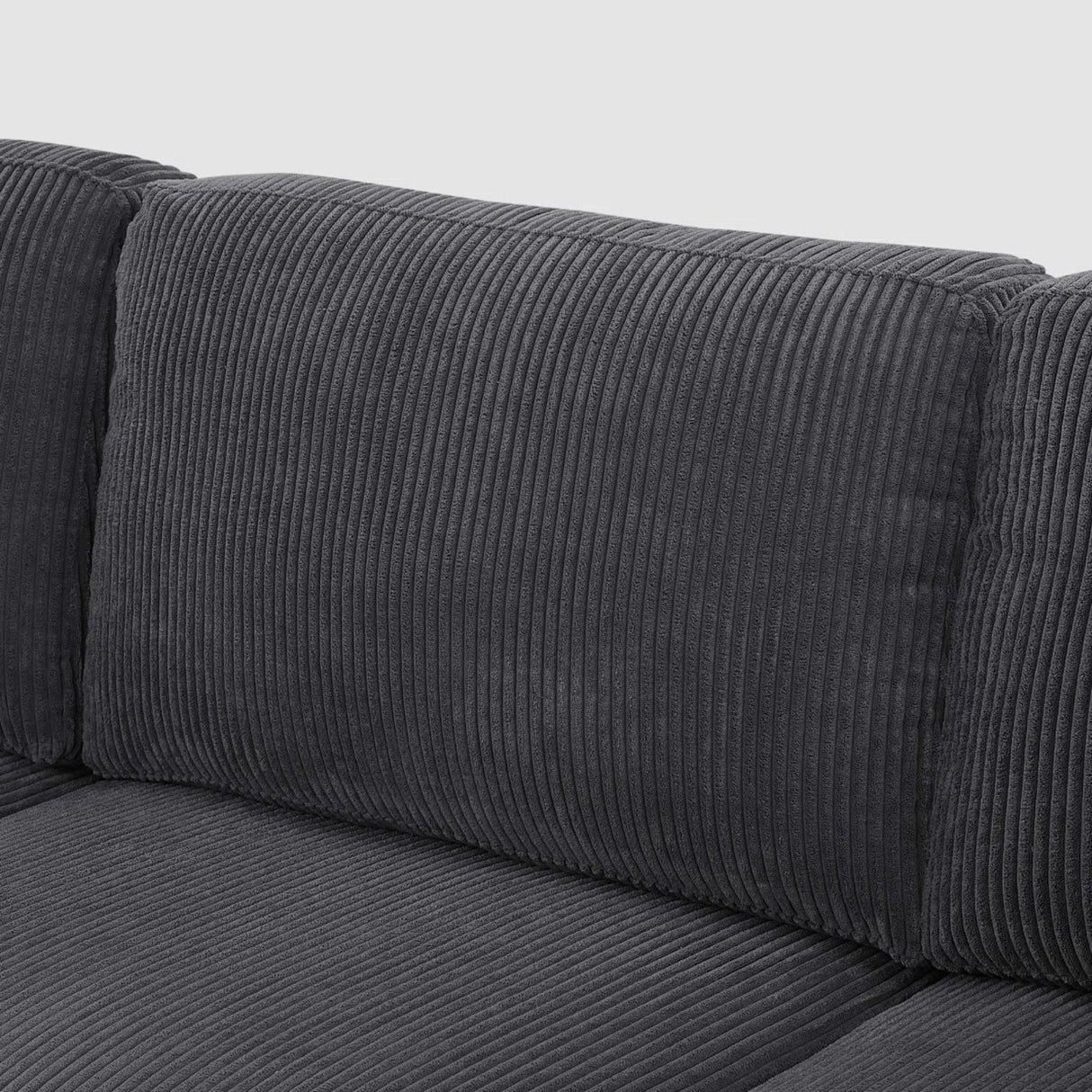Upholstered Sectional With Toss Pillows