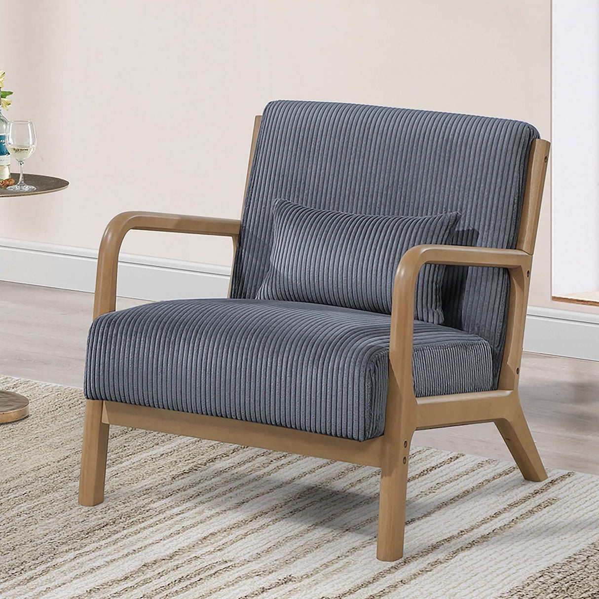 Accent Chair With Plush Cushion