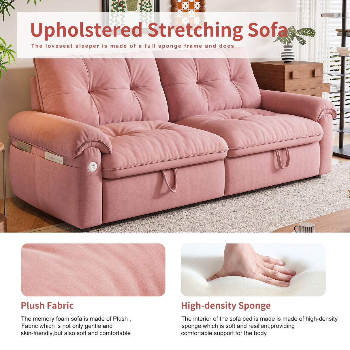 Convertible Cloud Like Sofa Bed