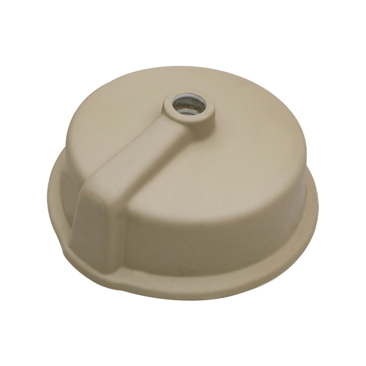 Ceramic Round Undermount Bathroom Sink With Overflow, European Style - White