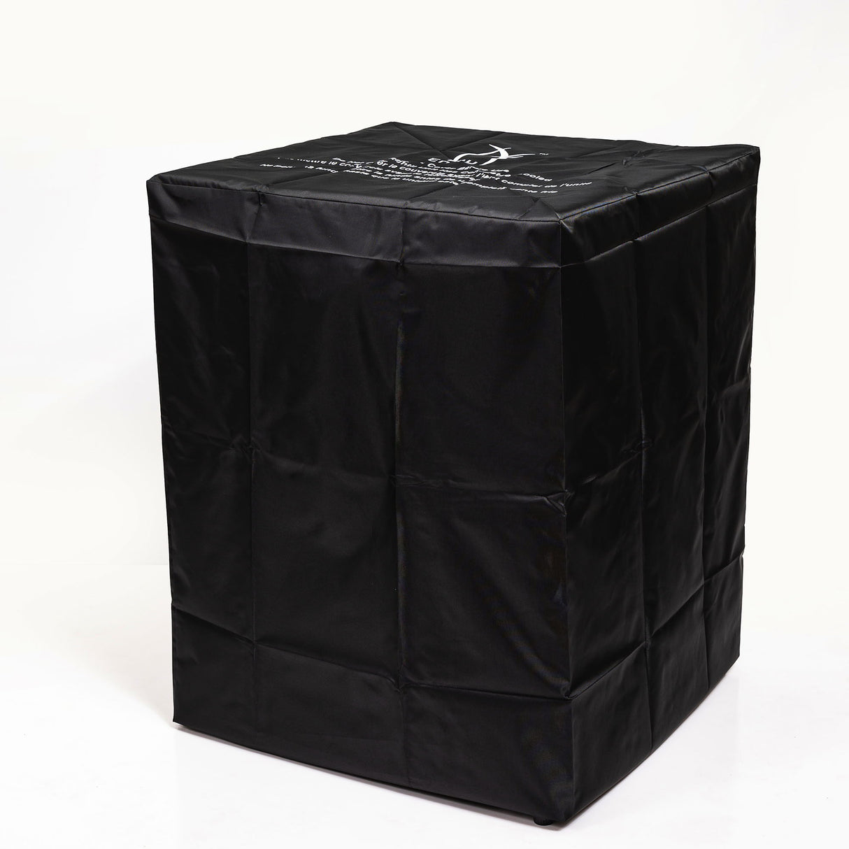 Fire Pit Column With Glass Wind Guard - Dark Brown