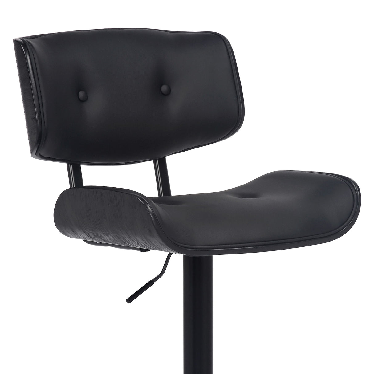 Brooklyn - Adjustable Swivel Bar Stool With Base - Black