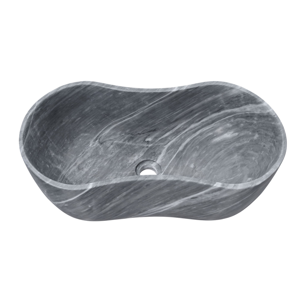 Bathroom Vessel Sink With Wavy Design