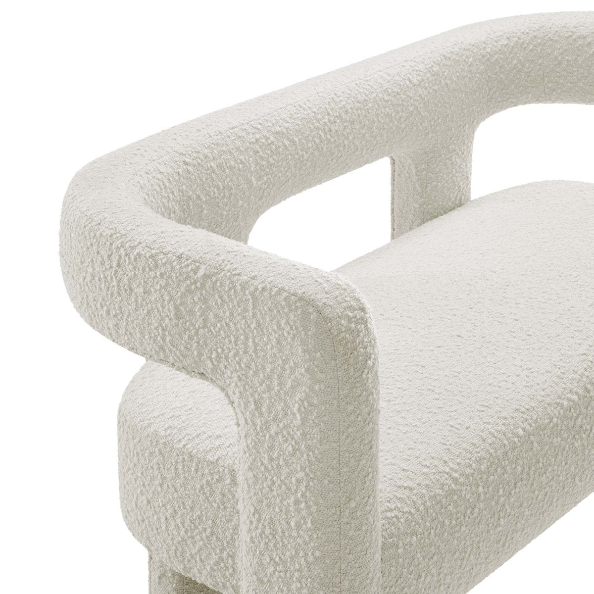 50 - Inch Kayla Boucle Upholstered Loveseat - Loveseats available at Alpine Outlets in Denver