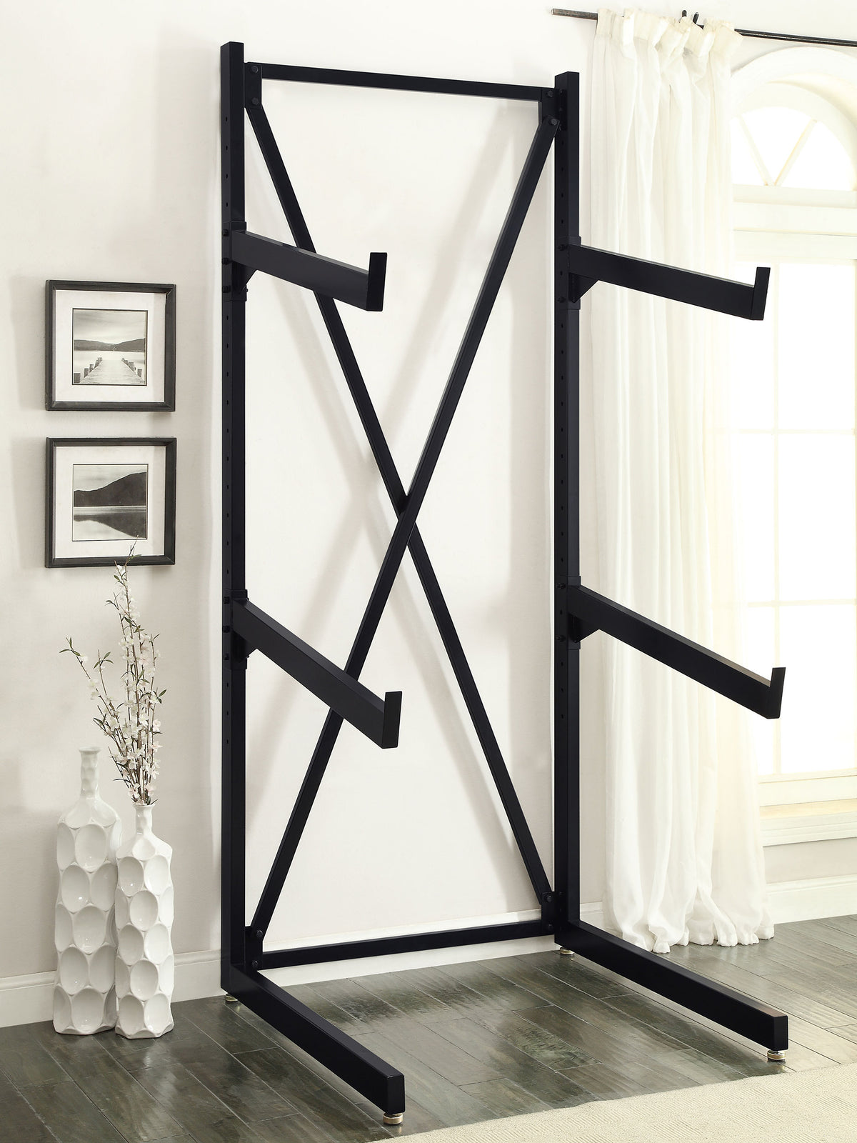 Duarto 3-Tier Sofa Display Rack, Black