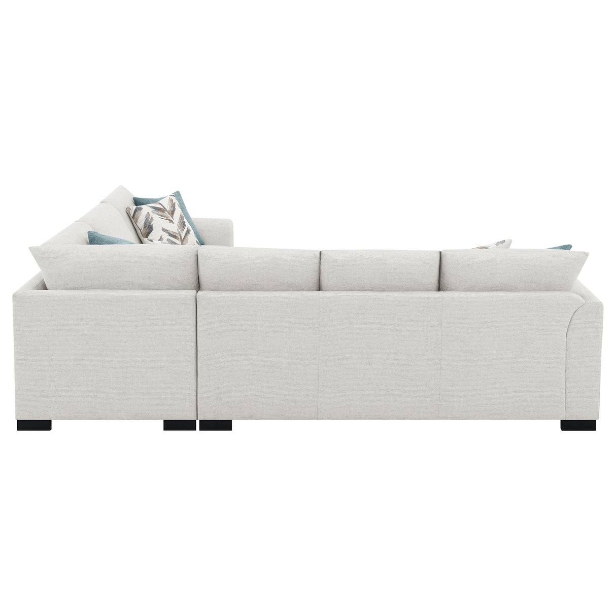 Ashford Chenille Upholstered Sleeper Sectional Sofa, Greige