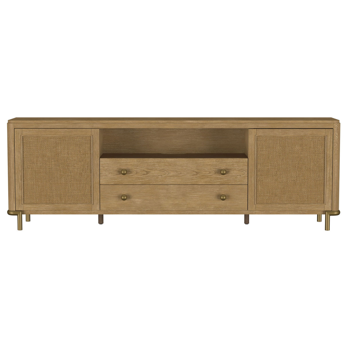 Benson - 2 Door TV Stand With Dual Drawers