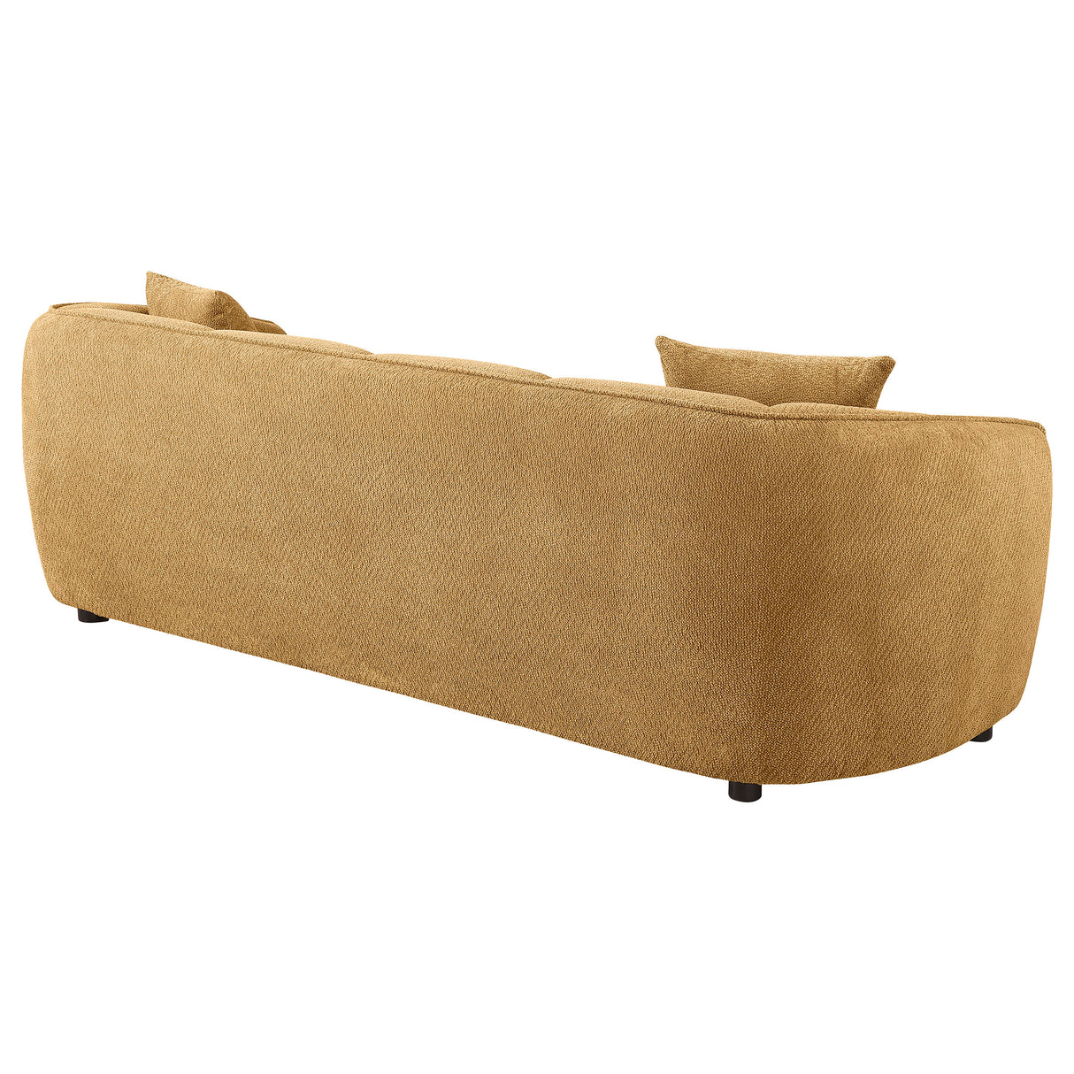 Aleisha Chenille Upholstered Sofa in Mustard Yellow