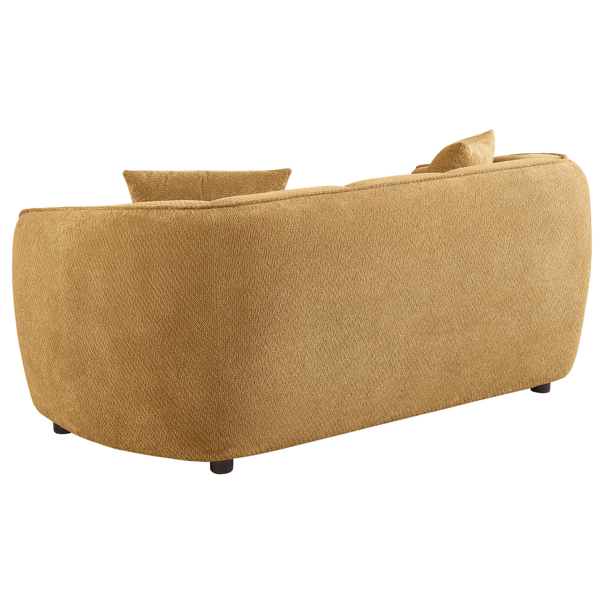 Aleisha Chenille Upholstered Loveseat, Mustard Yellow