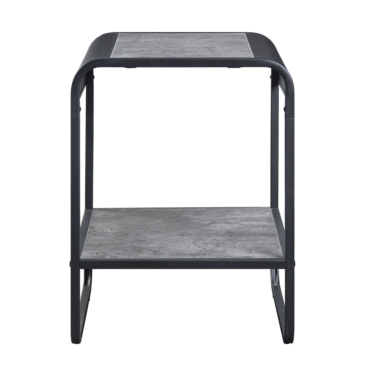 Raziela - End Table With Storage - Black / Gray