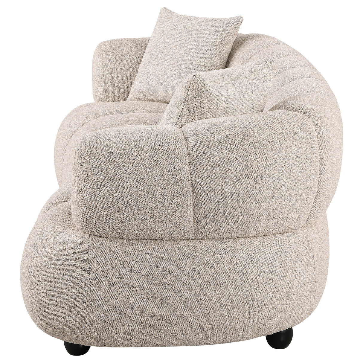Whitney Contemporary Channel Tufted Boucle Sofa