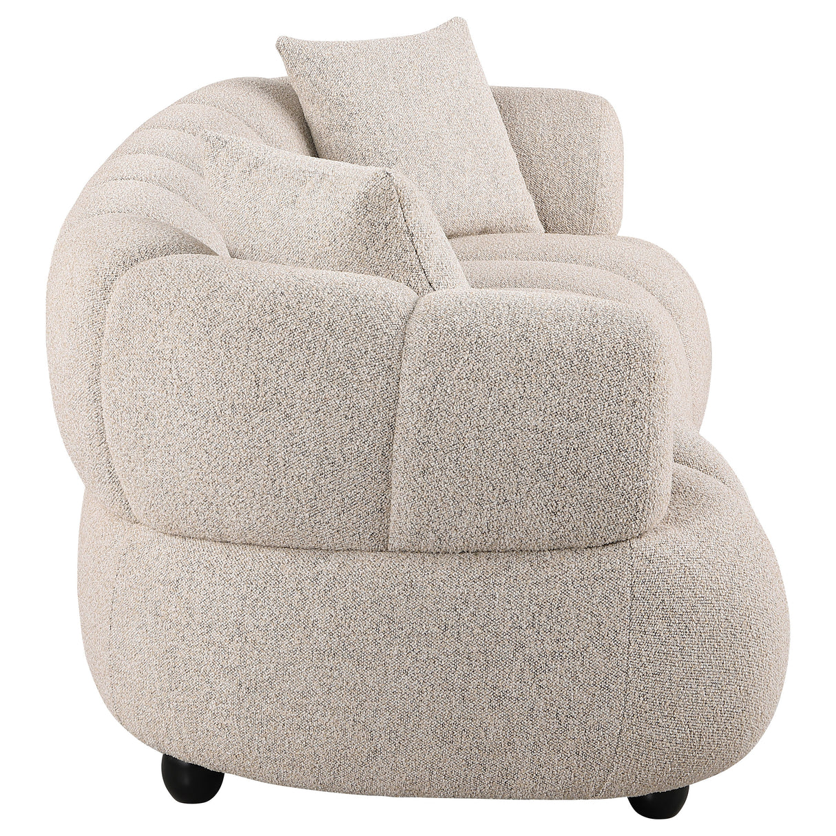 Whitney Contemporary Channel Tufted Boucle Sofa