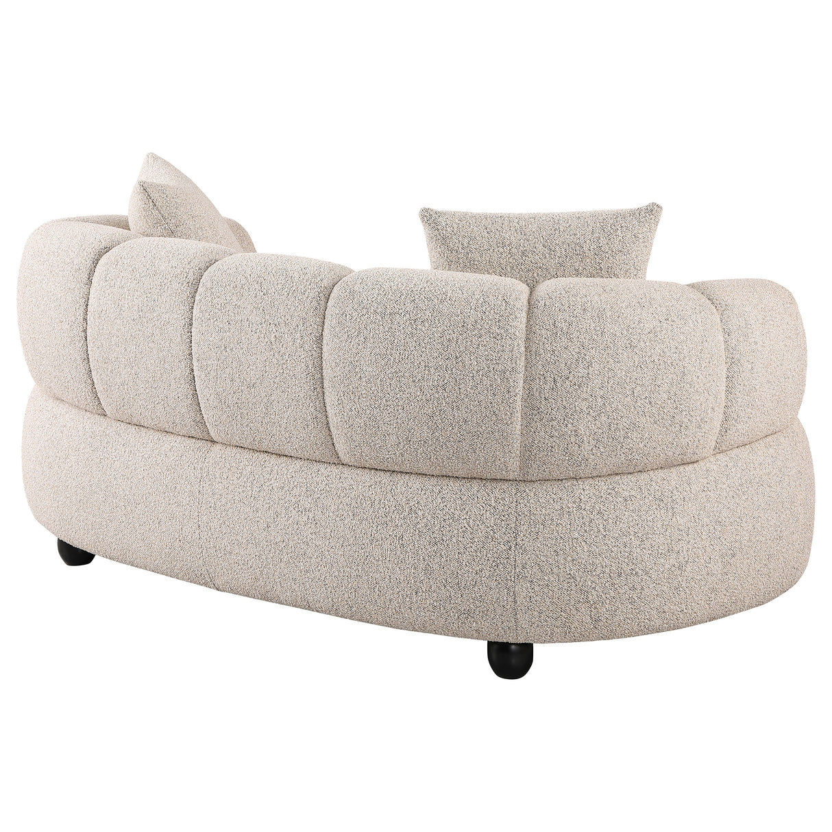 Whitney Contemporary Channel Tufted Boucle Loveseat