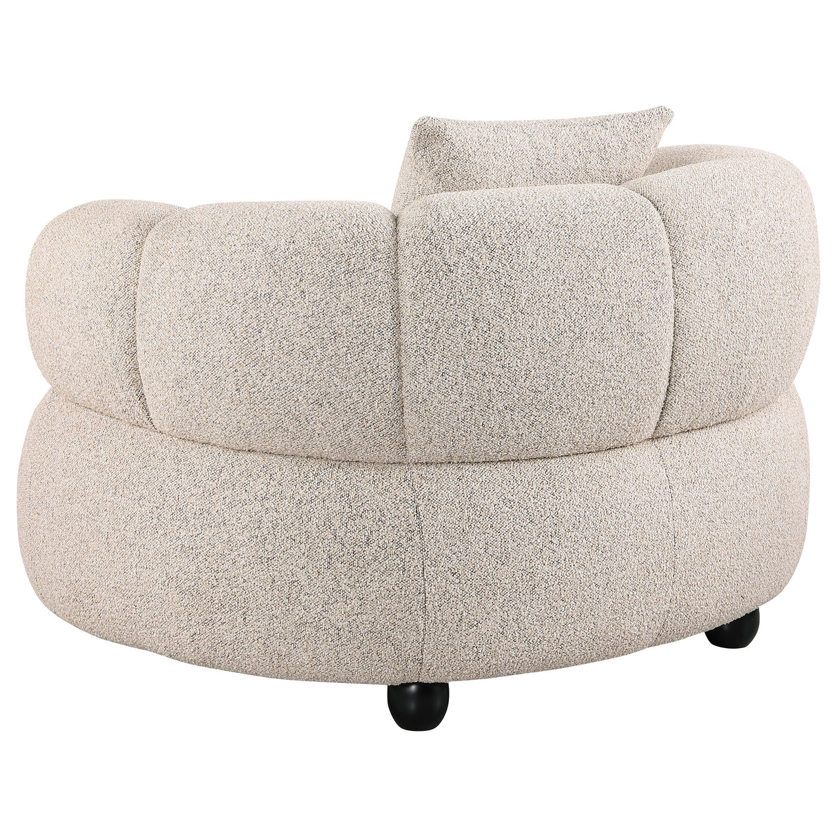 Whitney Contemporary Channel Tufted Boucle Accent Chair