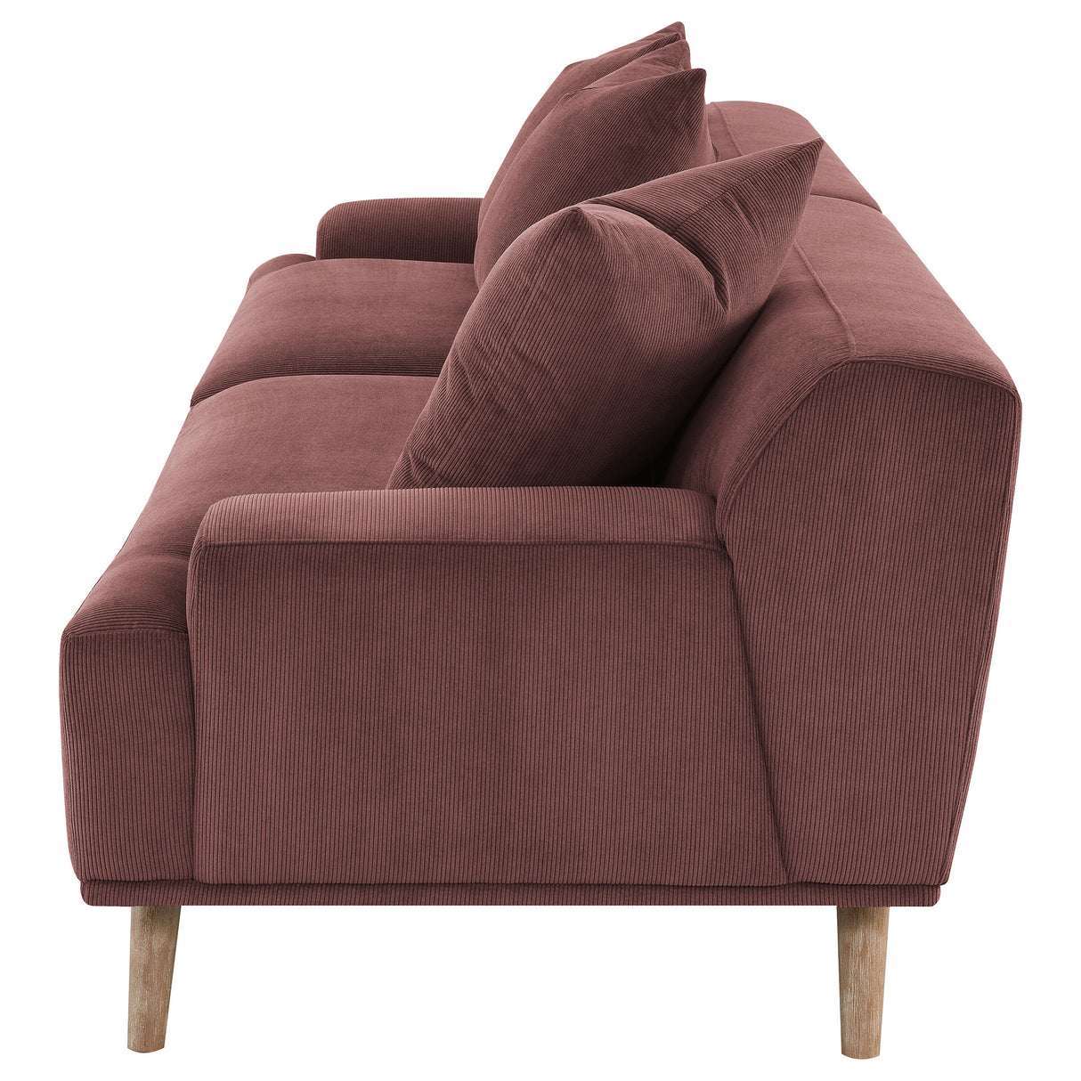 Elizabeth Corduroy Extra Long Sofa - Wine Red
