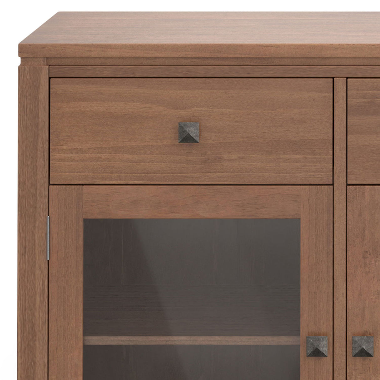 Sideboard Buffet Contemporary Solid Wood 54in x 17in x 32in