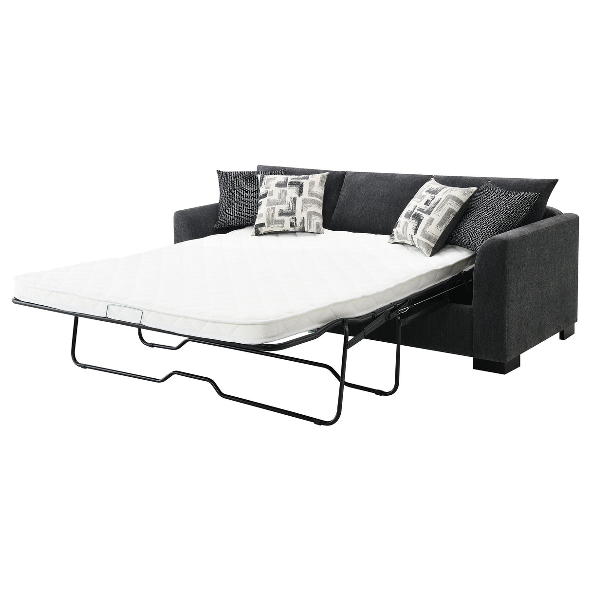 Storey Upholstered Sleeper Sectional Chaise - Dark Grey