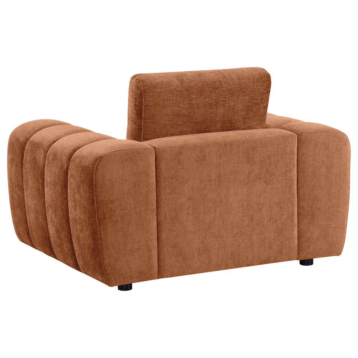 Burnett Chenille Upholstered Accent Chair - Burnt Orange
