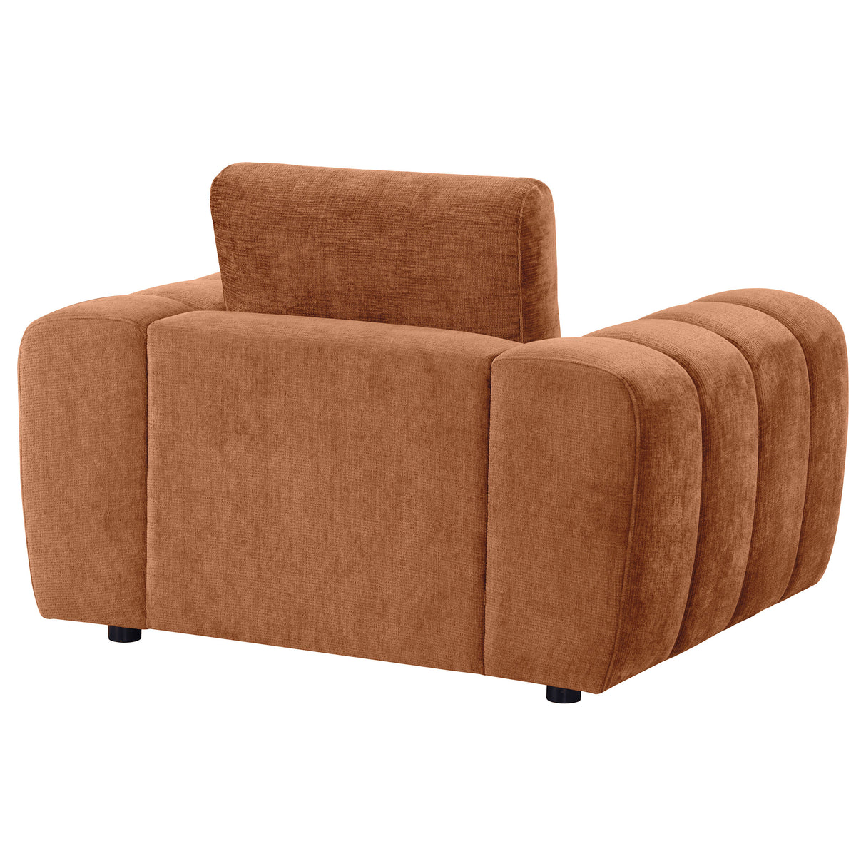 Burnett Chenille Upholstered Accent Chair - Burnt Orange