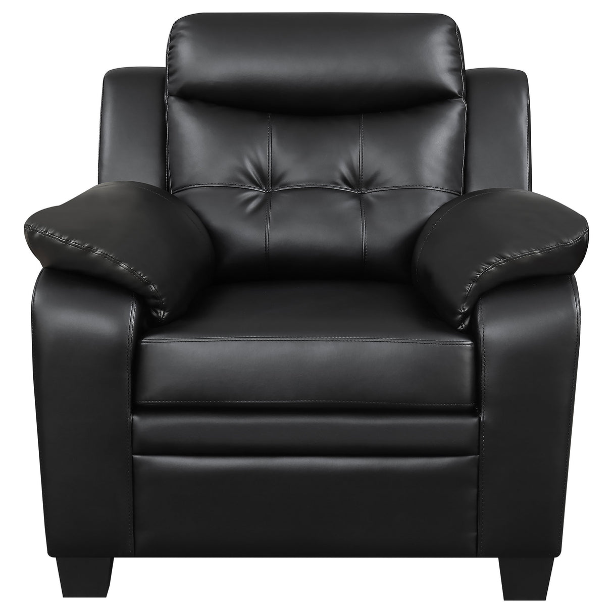 Finley Upholstered Tufted Accent Chair - Black