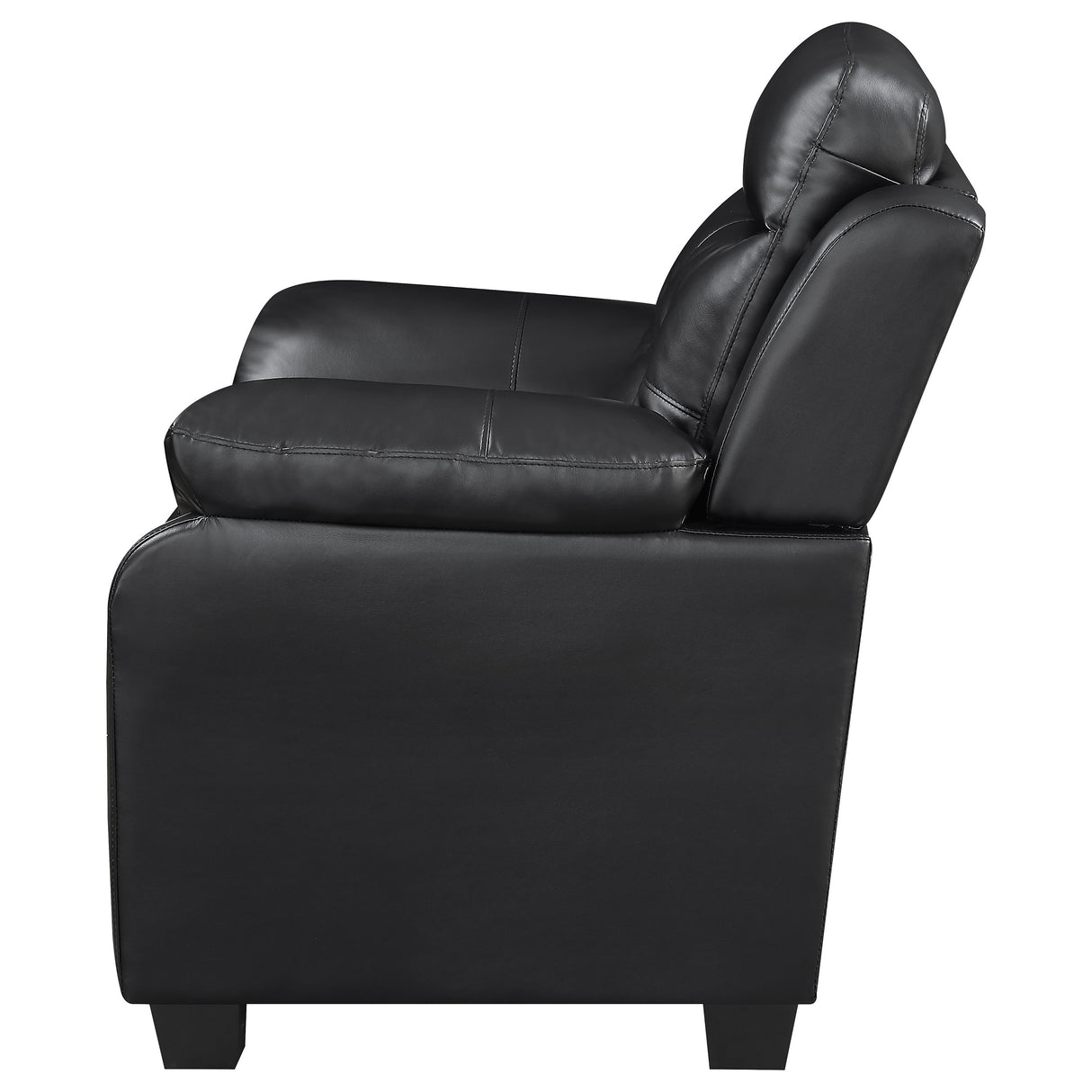 Finley Upholstered Tufted Accent Chair - Black