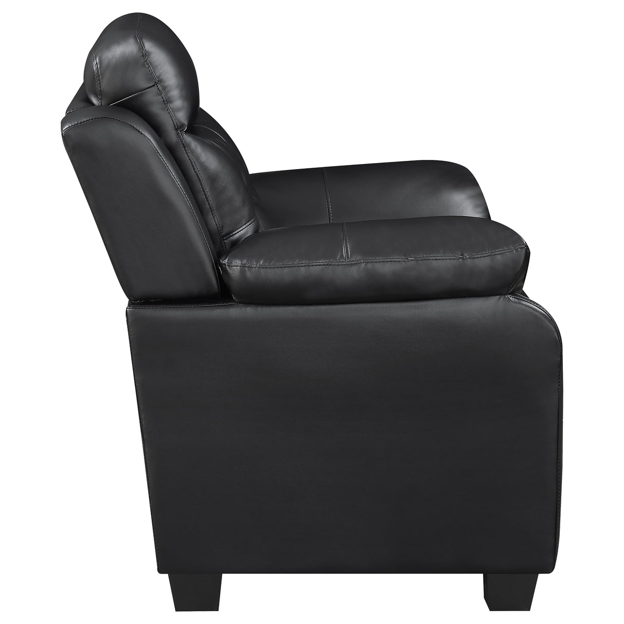 Finley Upholstered Tufted Accent Chair - Black