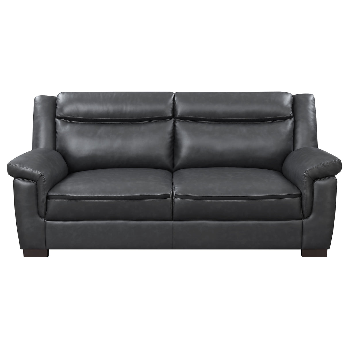 Arabella Upholstered Padded Arm Sofa in Grey