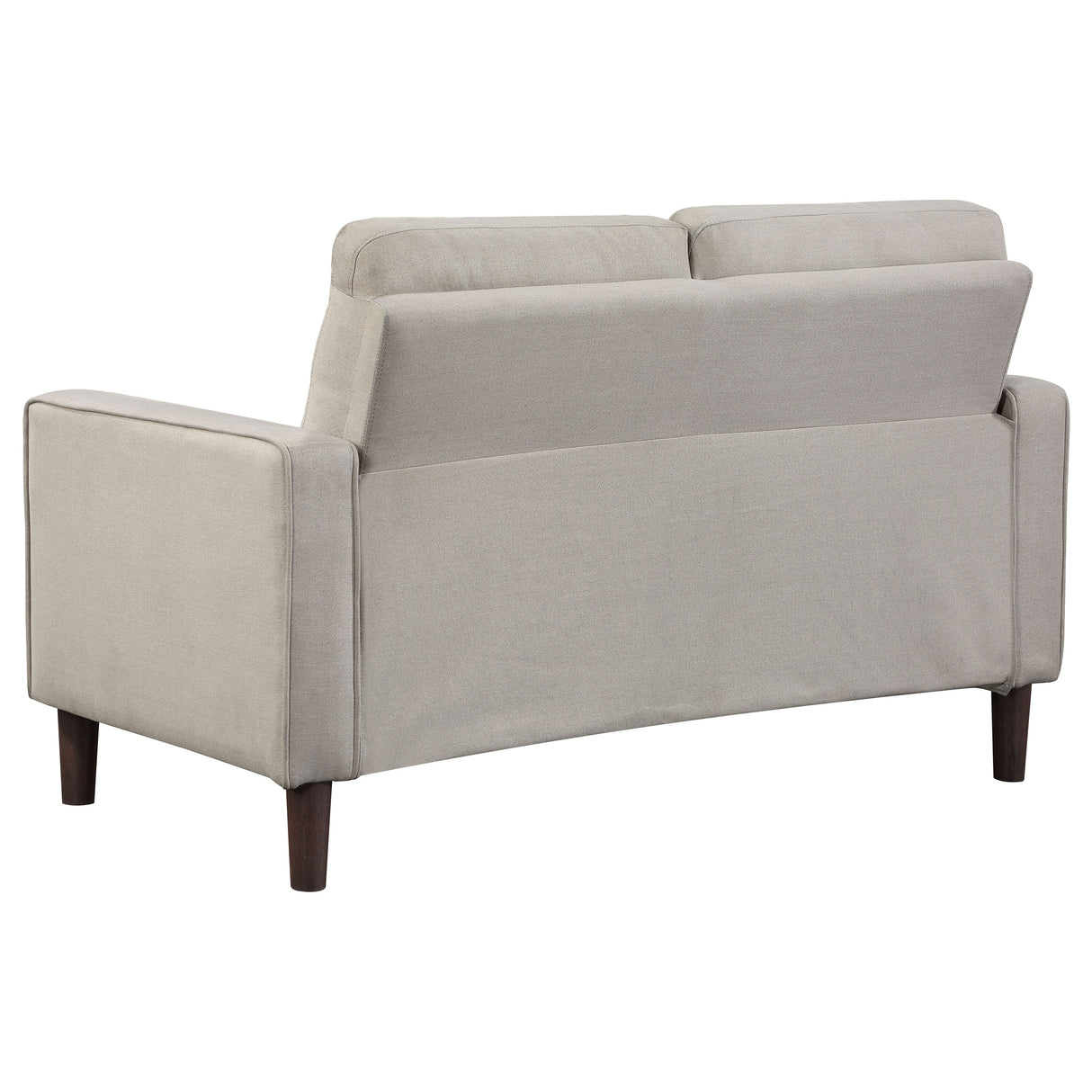Bowen 2-Piece Upholstered Track Arm Tufted Sofa Set, Beige