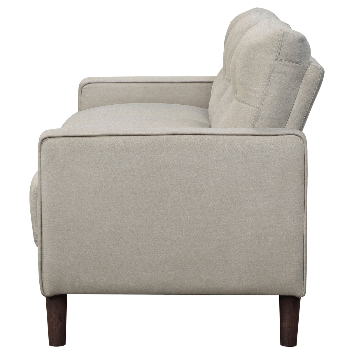 Bowen Upholstered Track Arm Tufted Sofa in Beige