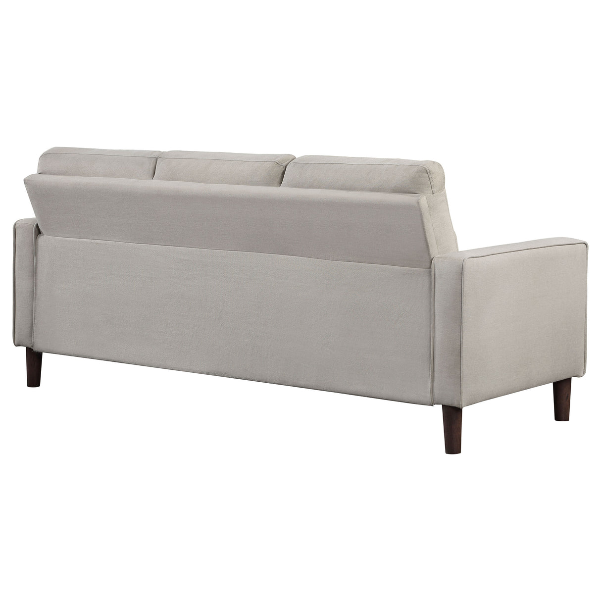 Bowen Upholstered Track Arm Tufted Sofa in Beige