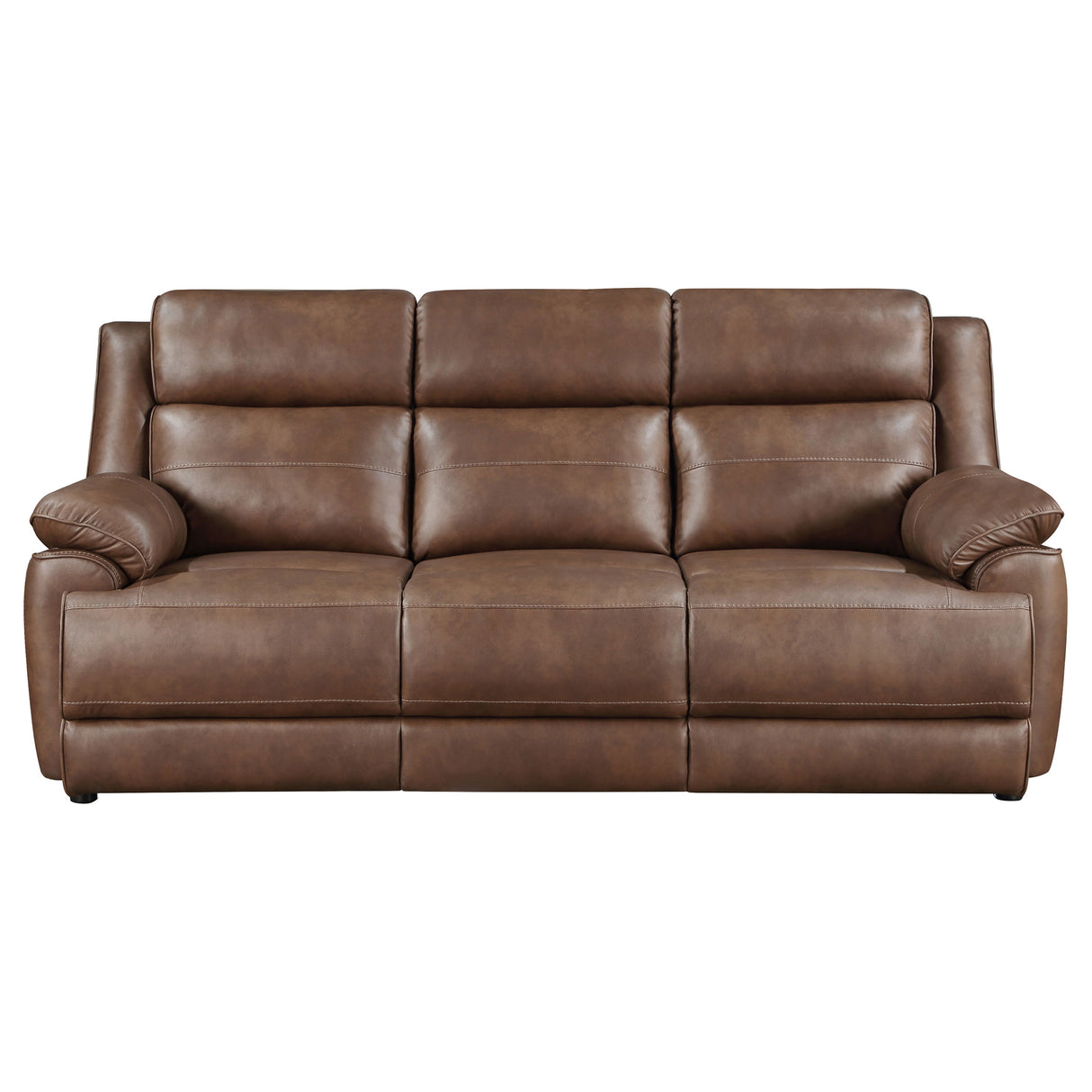 Ellington 2-Piece Dark Brown Faux Leather Sofa Set