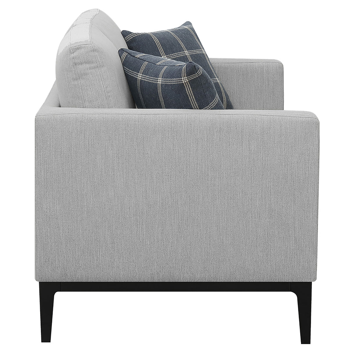 Apperson 2-Piece Upholstered Track Arm Sofa Set Light Grey