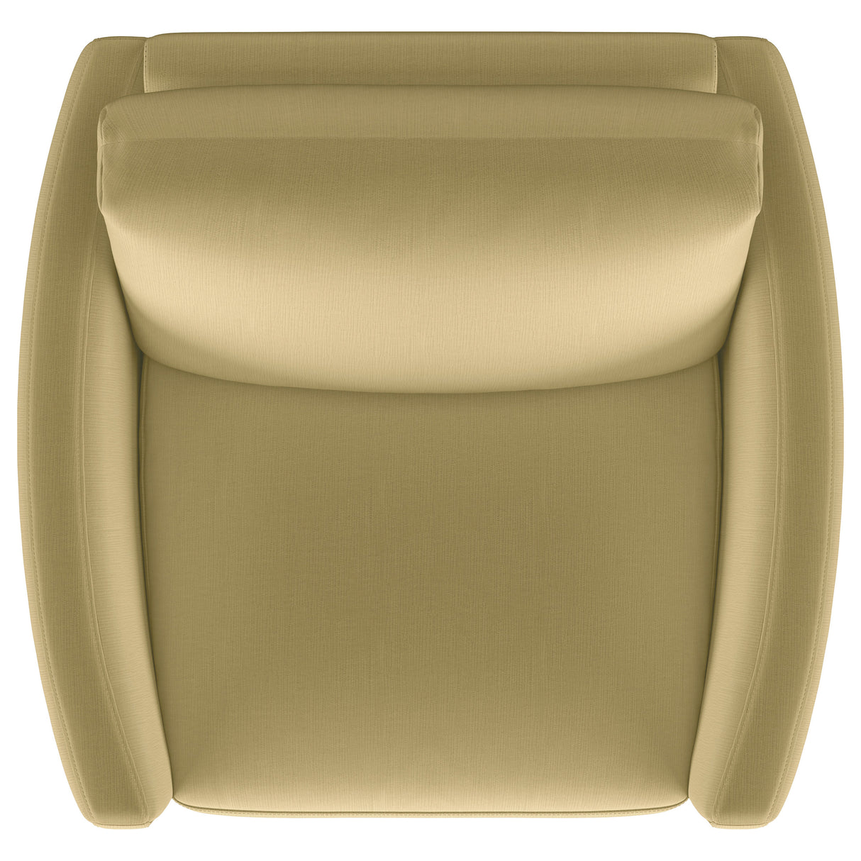 Corliss Upholstered Curved Track Arm Chair in Camel